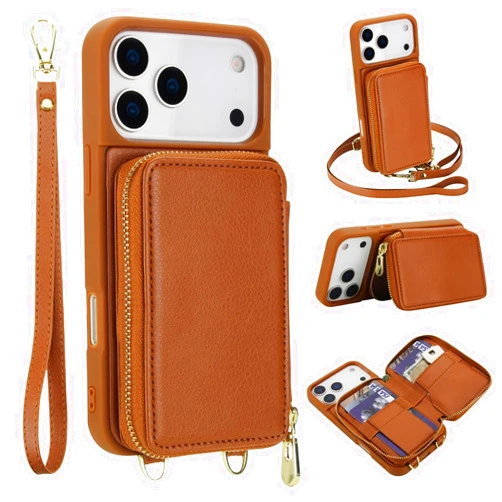 Surlveia Crossbody Wallet Case for iPhone 17 6.3