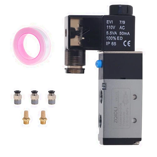 ZQIDLI Solenoid Valve 4V210-08 AC110V 1/4