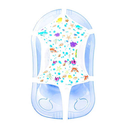 Sevi Bebe Patterned Towel Baby Bath Net - Adjustable, Safe, and Hygienic, 6 Point Safety Feature