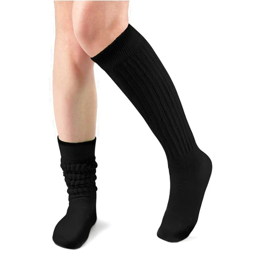 Witwot Slouch Socks Women Knit Knee High Boot Long Tube Scrunch Sock for Woman