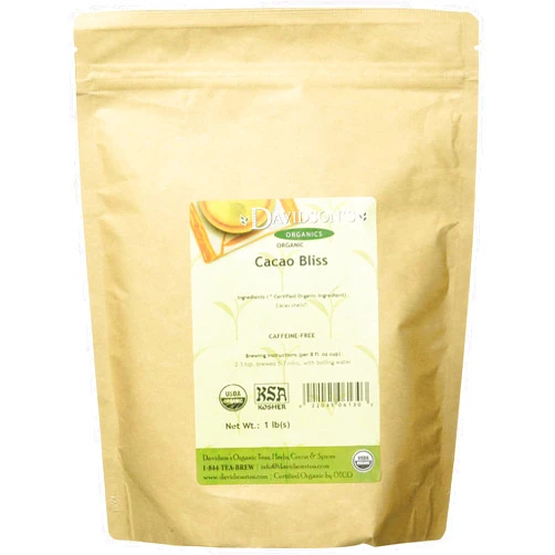 Davidson's Organics, Cacao Bliss, Loose Leaf Cacao, 16-Ounce Bag