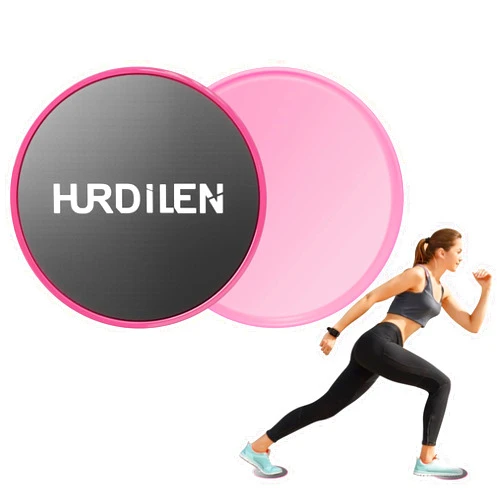 Hurdilen Core Sliders, Exercise Gliding Discs Dual Sided Use on Carpet and Hardwood Floors, Lightweight and Perfect Fitness Apparatus for Training Abdominal Core Strength