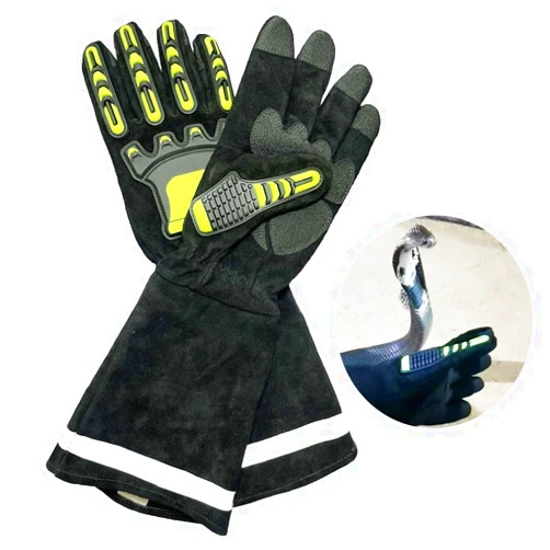 V-CHEETONG Snake Bite Proof Gloves Dexterous Animal Handling Tool Full Cover Kevlar material Reinforced Puncture Protection For Rattlesnake Cobra Pets Dogs Cats Reptiles