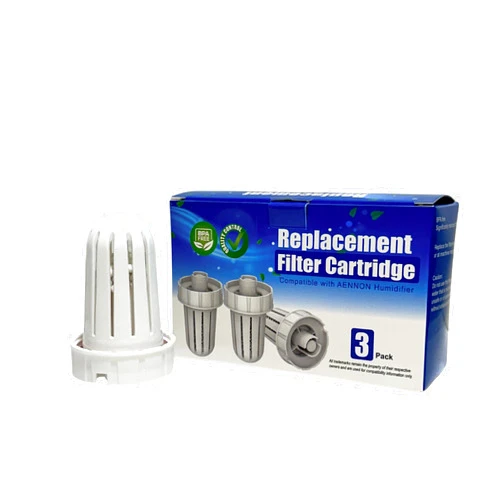 Nispira Mist Demineralization Cartridge Filter Replacement Compatible with Aennon Cool Mist Ultrasonic Humidifier | Prevents Mineral Deposit Hard Water White Dust | Pack of 3
