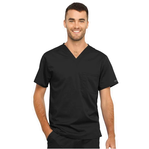 Cherokee Men & Women Scrubs Top Workwear Revolution 1 Pocket Tuckable V-Neck WW625