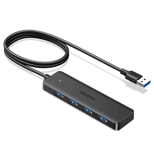 UGREEN USB 3.0 Hub, 4 Ports USB A Splitter Ultra-Slim USB Expander for Mouse, Keyboard, Flash Drive, U Disk, Printer Compatible with Laptop, Desktop PC, Xbox, PS5, and More, 3.3ft