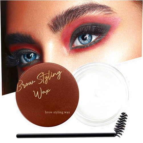 MAKETOPYZN Eyebrow Wax, Brow Styling Soap for Feathered Fluffy Brows, Eyebrow Makeup Balm, Waterproof Brow Shaping Gel, Brush Included