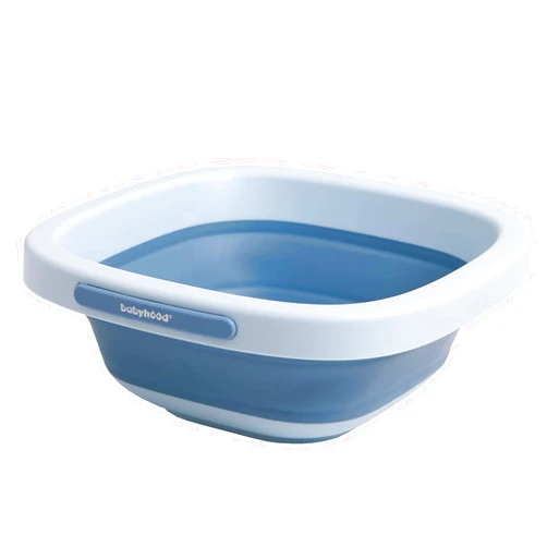 Babyhood Multi-Purpose Collapsible Wash Basin for Kids and Babies, Lightweight Portable Folding Basin for Washing Baby Bottles and Breast Pump Parts and Home Kitchen Outdoor Camping Use (2021blue)