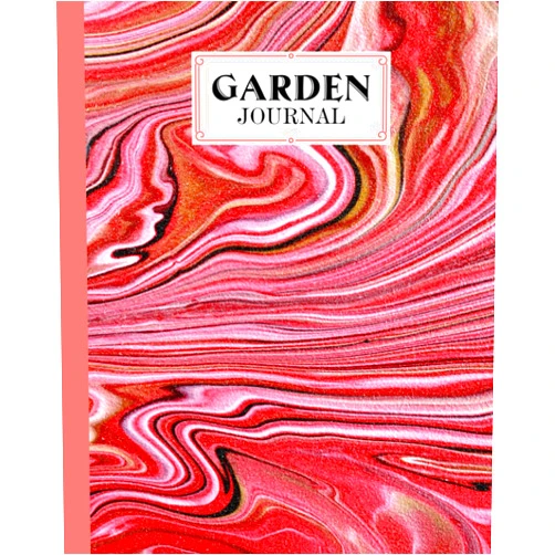Leonhard Hohmann Garden Journal: Premium Marbled Pink Cover Garden Journal, A Place To Organize, Plan, Record, and Dream About Your Vegetable Garden, 120 Pages, Size 8