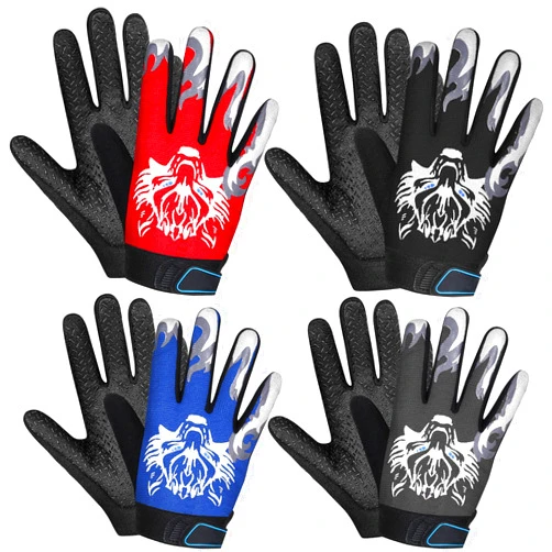 Geyoga 8 Pcs Kids Cycling Gloves Boys and Girls Youth Full Finger Bike Gloves Children Mountain Bicycle Gloves Bulk Warm Sport Gloves Nonslip Toddler Fishing Gloves for Outdoor Sport Climbing Football