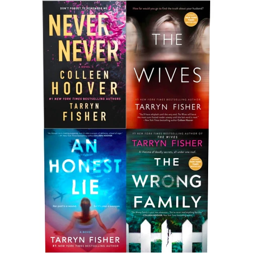 By Tarryn Fisher (Author) Tarryn Fisher Bestselling 4 Books Set - Never Never, The Wives, An Honest Lie, The Wrong Family
