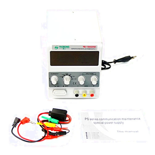 Generic Occus DC Regulated Power Supply Multifunctional Adapter Cable Digital Display Electronic Yaogong 1502DD 15V 2A Maintenance Ammeter - (Style A)