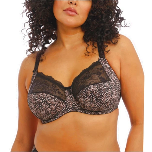 Elomi Women's Morgan Banded Comfort & Support. Three-Section Cup, Side Frame, Stretch Lace. Dd+ Bras