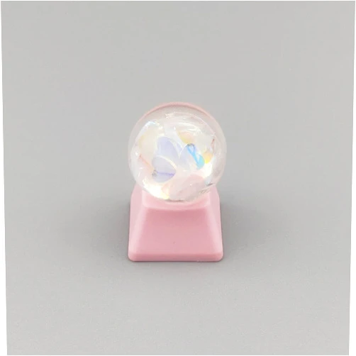 YupYay Crystal Ball Keycap Esc keycaps DIY Personality Custom Keycap Replacement Bottom Keycaps Gift for Cherry Mx Switch Mechanical Keyboard Cap OEM R4 Height (Heart)