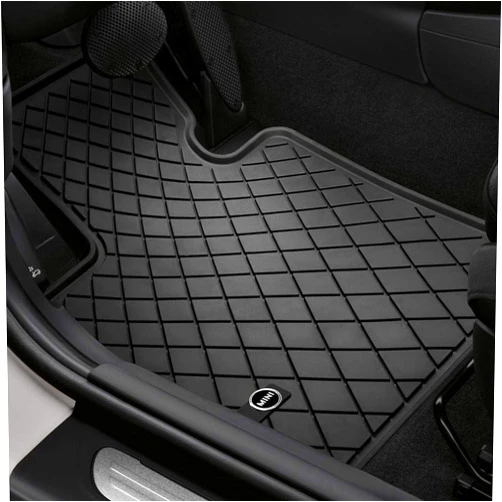 MINI 51472408521 All-Weather Floor Mats in Essential Black for F54 Clubman (Set of 2 Front Mats)