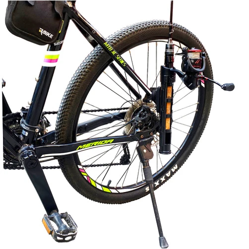 OUTDOORWEI Bike Fishing Rod Holder-Fishing Rods are Securely Attached to The Bike - Safe and Secure - Easy to Mount，Rod Rack for Bicycle Fishing