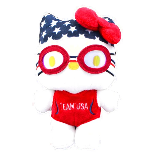 GUND 6058884 Hello Kitty Swimmer Plush Toy, 6-inch Height