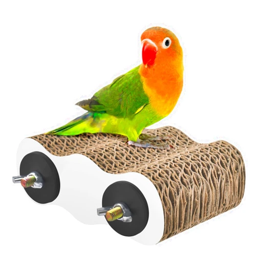 KATUMO Bird Perch Conure Cage Stand Parakeet Shredder Foraging Toys Cockatiel Platform for Small Parrots Conure Cockatiel Lovebird Parrotlet Finch
