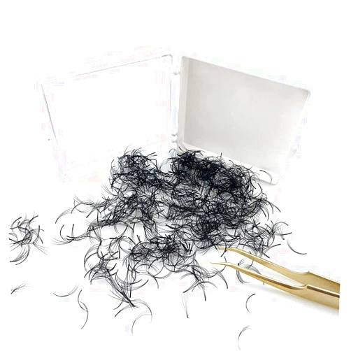 SDJINYU 300 Fans Premade Fans Eyelashes Loose Lashes Pre Made 3D Fan/C Curl/Thickness 0.07/0.1 mm Eyelash Extension Volume Lash Fans (0.07, 12)