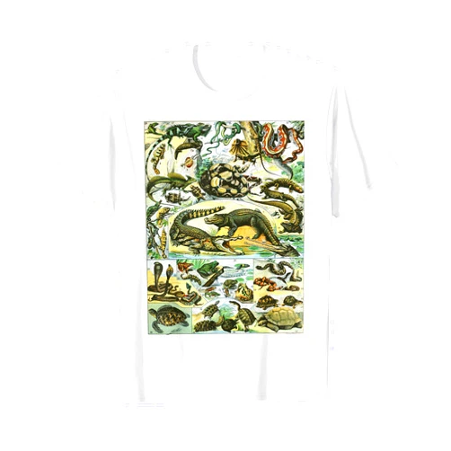 Turtle Snake Reptilien Reptiles Collection Table Turtle Snake Species Vintage T-Shirt