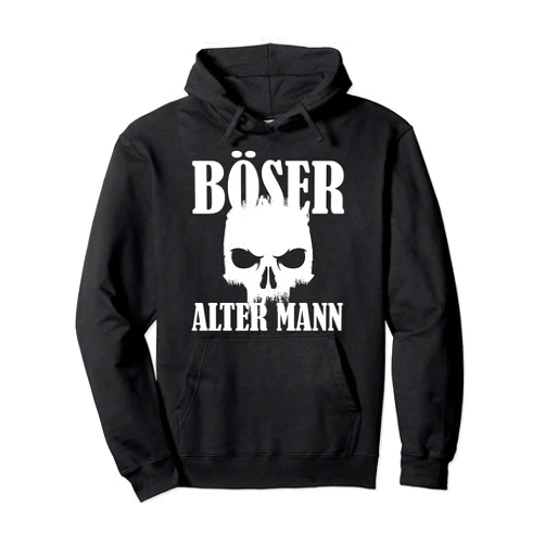 Die Besten Ehemänner & Väter Spruch Motive Bad Old Man - Funny Skull Saying Design Men Pullover Hoodie
