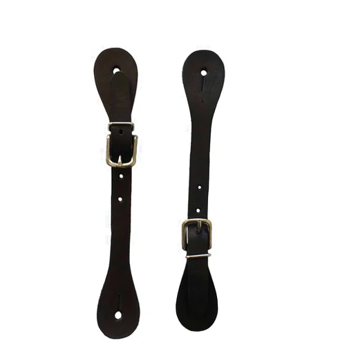 Billy Cook Abetta Black Saddle Leather Spur Straps