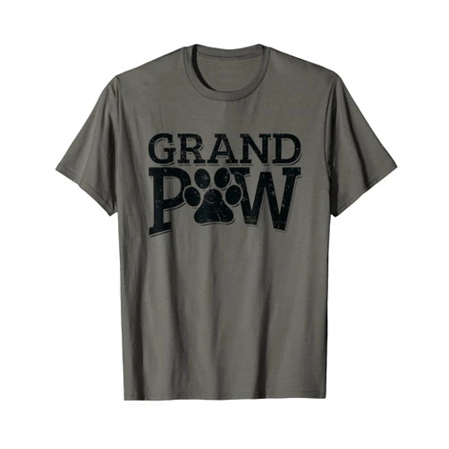 Family Novelty Gifts designs & Apparel Grandpaw Dog Grandpa Shirts Grand Paw Gifts Men Dad Father T-Shirt