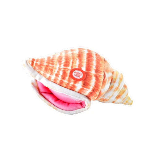 Wild Republic Wild Calls Conch Queen Shell, Stuffed Animal, 8 Inches, Plush Toy, Fill is Spun Recycled Water Bottles