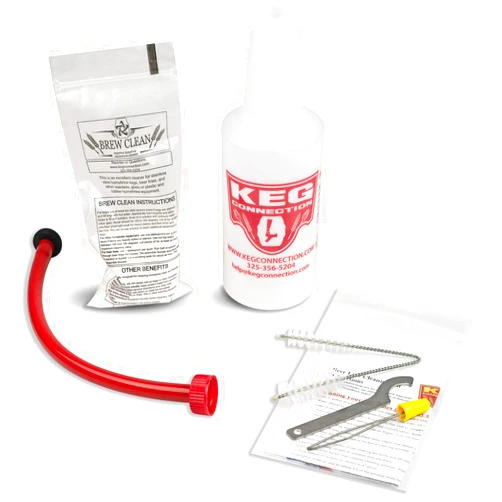 Kegconnection, LLC Kegconnection Kegerator Beer Line Cleaning Kit - Easy and Safe to Use Keg Cleaner - with Brew Clean Solution and More