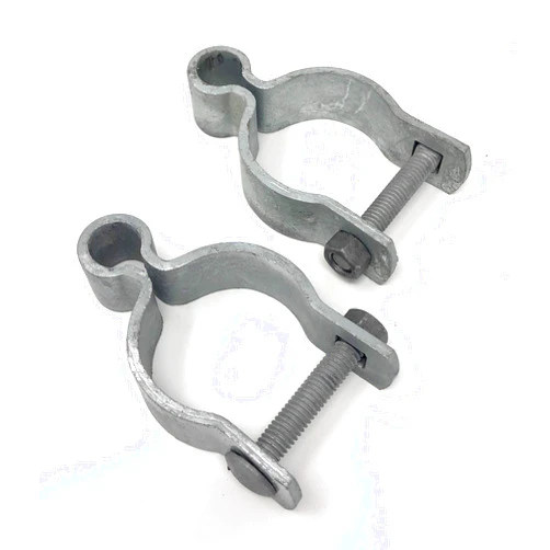 FENCESMART4U Pressed Steel Chain Link Fence Frame Hinge w/Bolt - (2 Sets Pack) (1-7/8