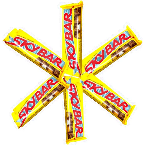 All City Candy Sky Bar 1.5 oz Bar Pack of 6 Nostalgic Candy Bar Multi pack