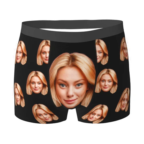 XIAYUEHUA Custom Boxers with Face Personalized Boxers for Men Boyfriend Father Husband