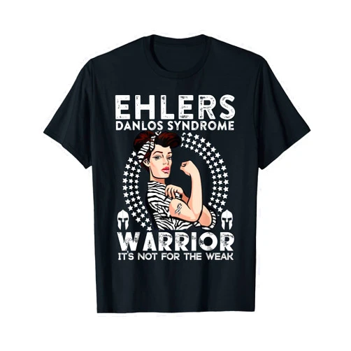 EDS Warrior Tee Ehlers Danlos Syndrome Awareness EDS Awareness Warrior Tee Zebra Gift Ehlers Danlos Syndrome T-Shirt