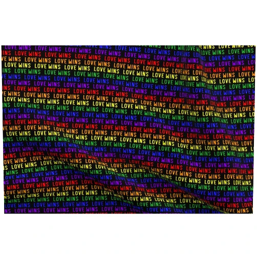 Spoonflower Fabric - Love Rainbow Pride Black Gay LGBT Printed on Petal Signature Cotton Fabric Fat Quarter - Sewing Quilting Apparel Crafts Decor