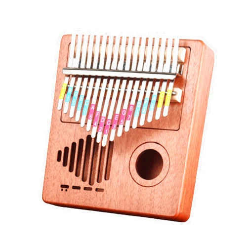 Bopchk 17 Keys Board Mahogany Kalimba Thumb Piano Solid Single Body Musical Instruments Xylophone Piano Kalimba Music Box