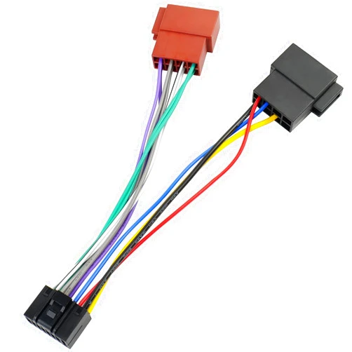 JAYUBIEN ISO Wiring Harness Adapter Compatible with Kenwood 16Pin Stereo Radio Wire Harness Connector Plug
