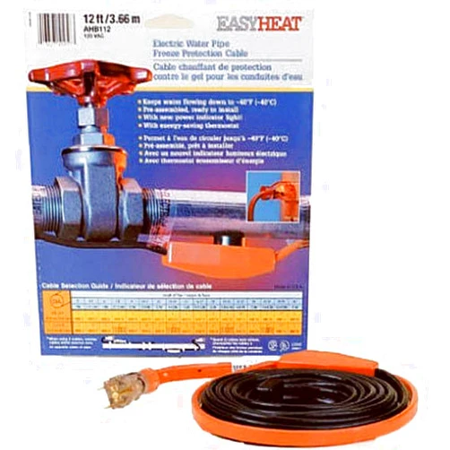 Easy Heat AHB-016 Cold Weather Valve and Pipe Heating Cable, 6-Feet