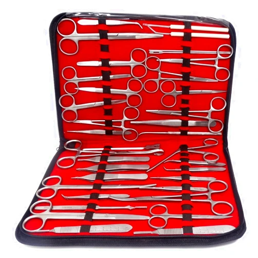 A2Z SCILAB Premium A2ZSCILAB 157 Pieces Instruments Kit Veterinary Scissors Forceps Needle Holders Scalpel Handle, Stainless Steel All in One