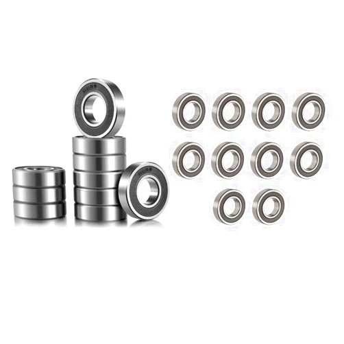 Donepart R8-2RS Bearing 1/2 x1-1/8 x5/16 Inch ABEC3 High Speed Miniature Ball Bearing R12-2RS Bearings 3/4 x 1-5/8 x 7/16 Inch