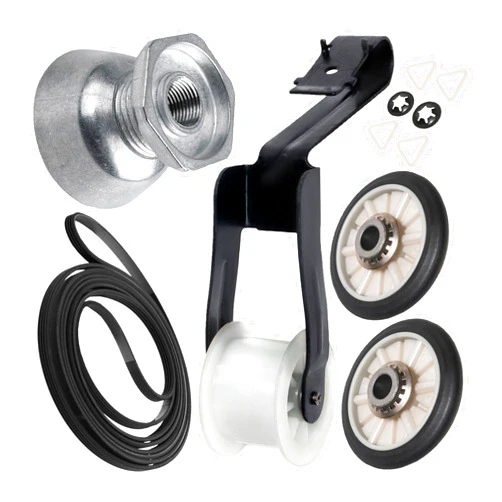 PartsBroz 4392065 Dryer Repair Kit with WP8066184 Dryer Pulley Replacement, 341241 Dryer Belt, 349241T Dryer Drum Roller Kit, WP691366 Dryer Idler Pulley for Whirlpool Kenmore Amana Maytag Centennial