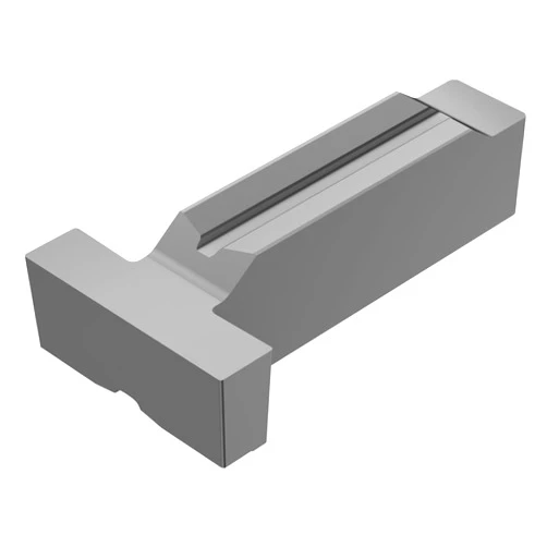 Sandvik Coromant CoroCut 2-Edge Carbide Grooving Insert Blank, BG Geometry, H13A Grade, Uncoated, 2 Cutting Edges, NX123L2-0400-BG, Neutral Cutting, 0.159