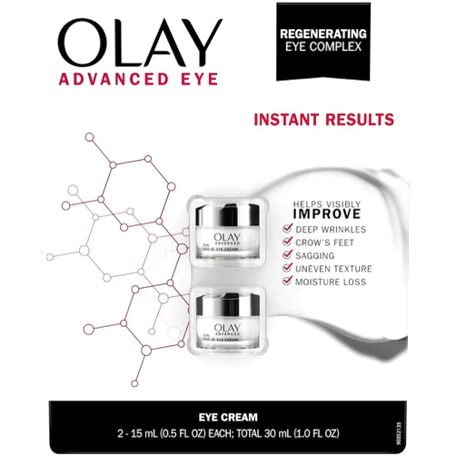 Olay Advanced Eye Cream, 0.5 oz (Pack of 2) (1.0oz)