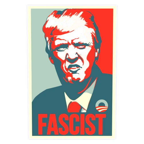 Skyler Sticker Co Anti Trump - Protest - Fascist Sticker Vinyl Decal Bumper Sticker 5