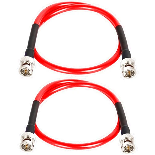 XRDS -RF 3FT 2PCS SDI Cable BNC Cable HD SDI Cable BNC Digital Video Cable 75 Ohm RG59 BNC Male Cable for 3G/6G HD SDI Camera Monitor Video Recorder SDI to HDMI Converter Splitter Security Camera