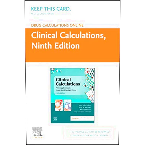 Joyce LeFever Kee MS RN,Sally M. Marshall RN MSN,Susan Turner RN MSN FNP Drug Calculations Online for Kee/Marshall: Clinical Calculations (Access Card)