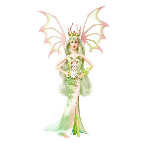 Barbie Signature Mythical Muse Fantasy Dragon Empress Doll, 15-in, Collectible, with Pastel-Colored Hair and Wings