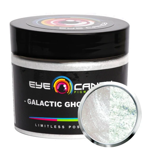 Eye Candy Premium Mica Powder Pigment “Galactic Ghost Green” (50g) Multipurpose DIY Arts and Crafts Additive | Woodworking, Bath Bombs, Resin, Epoxy, Soap, Nail Polish (Galactic Ghost Green, 50G)