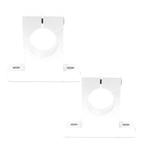 FKG SK30 Aluminum Linear Motion Rail Clamping Guide Support for 30mm Diameter Shaft, Set of 2