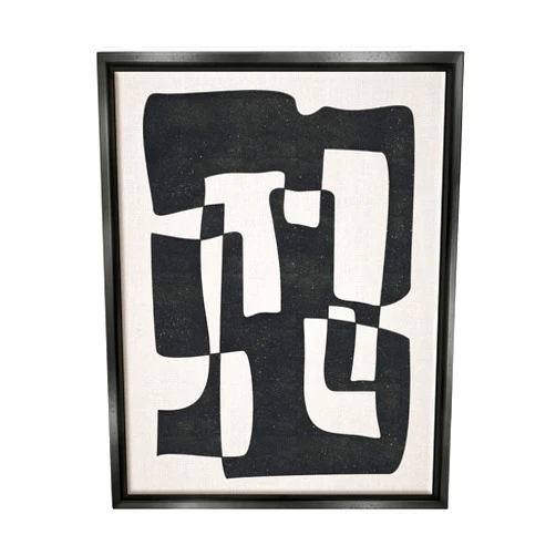 Stupell Industries Bold Blocked Abstract Layered Shapes Floating Framed Wall Art, Design by JJ Design House LLC