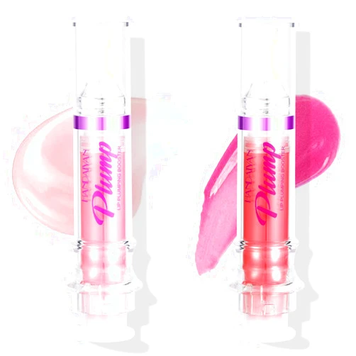 Kekmjudy Lip Plumping Booster, Spicy Lip Lipstick, Lifter Gloss, Hydrating, Volumizes & High-Shine Lip Plumping Lip Glass Mirror Lip Glaze Lip Makeup (01+03)